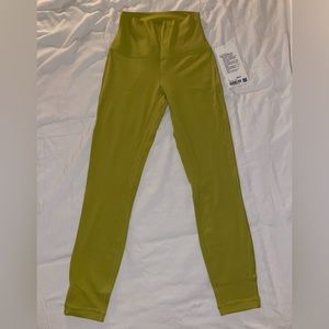 Lululemon Align 25” Size 4 Yellow Pear Legging *Double Lined*